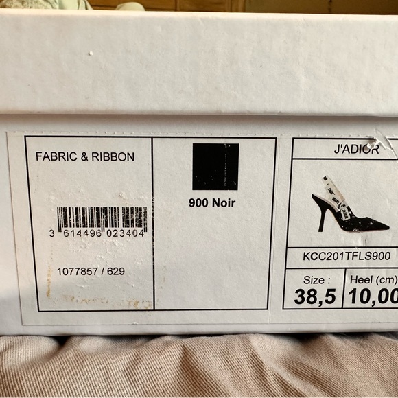 Jadior Dior slingback heels like new never worn with original box size 38.5 - Picture 8 of 10